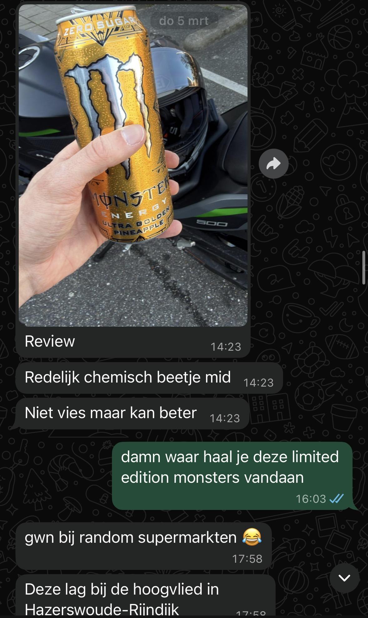 WhatsApp chat, drop thread