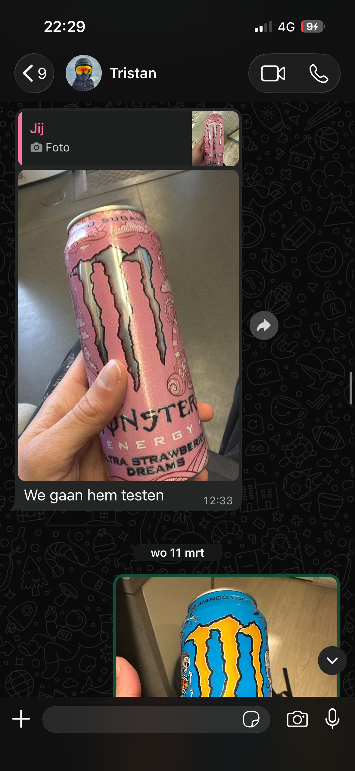 WhatsApp chat, hunting flavours